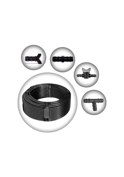 16mm DAMLAMA BORUSU 40cm DELİKLİ 400 m 4 LİTRE DAMLAMA BORUSU VE MALZEMELERİ HAZIR PAKET