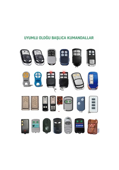 St80 5 Li Kumanda Kapı Ve Garaj Kumandası Kopyalanabilir Uzaktan Kumanda