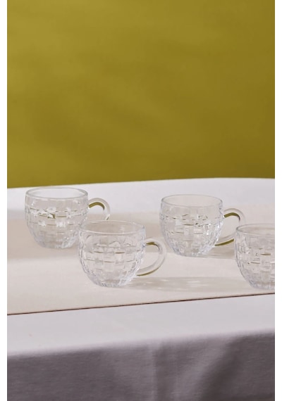 Karaca  Emel 4 Kişilik Cam Çay Fincanı 180 Ml