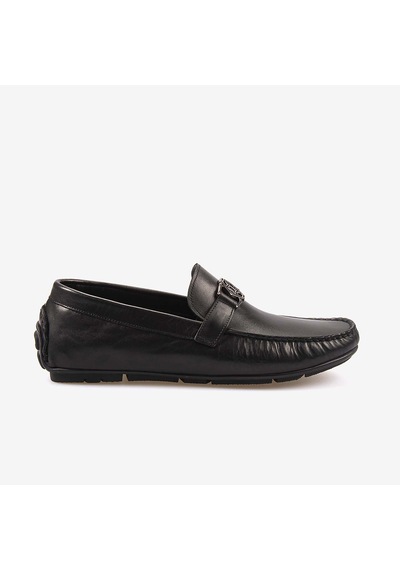 Mocassini Hakiki Deri Tokalı Erkek Loafer M584 Siyah