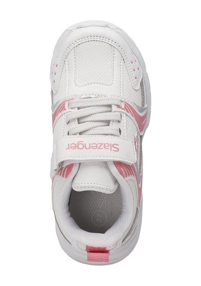 Slazenger KENDALL Çocuk Cırt Cırtlı Beyaz / Pembe Günlük Spor Ayakkabısı