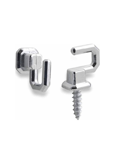 100 Adet Osena Anahtar Askısı Kanca Metal Krom Kod: 4147 Krom