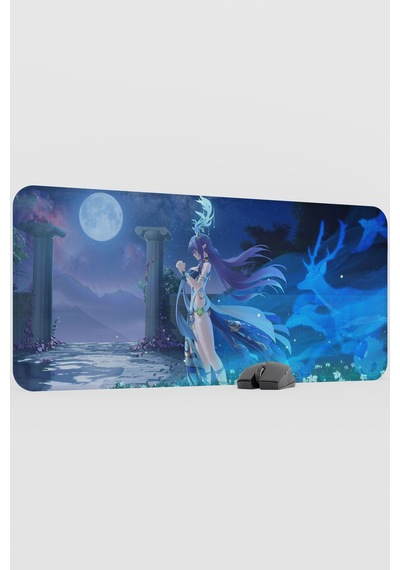 Lauma Genshin Impact Anime Oyuncu V4 - 90x40 Xxl Gaming Mouse Pad Fare Altlığı