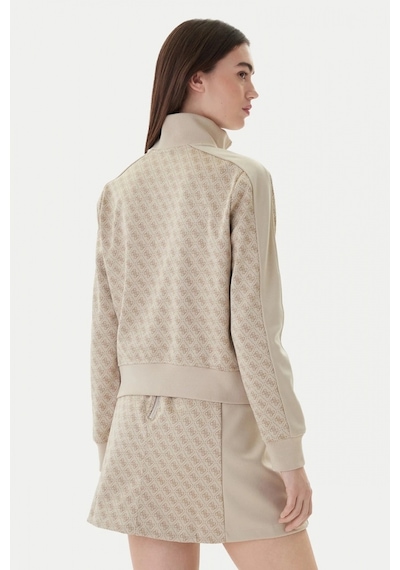 Guess Maya 4g Tam Fermuarlı Kadın Çok Renkli Sweatshirt V6rq08k2042-fnn0 Çok Renkli