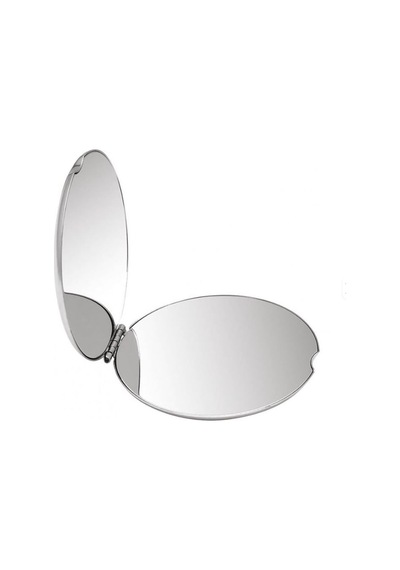 Gaman Yuvarlak Mini Metal Cep Aynası, Taşınabilir Makyaj Aynası,