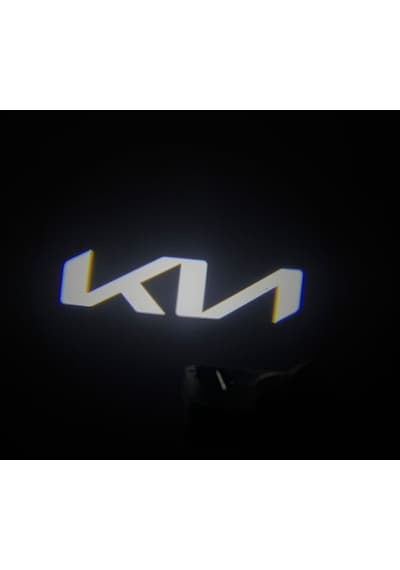 Kia Araçlar İçin Mesafe Sensörlü Fotoselli Pilli Yapıştırmalı Kapı Altı Led Logo