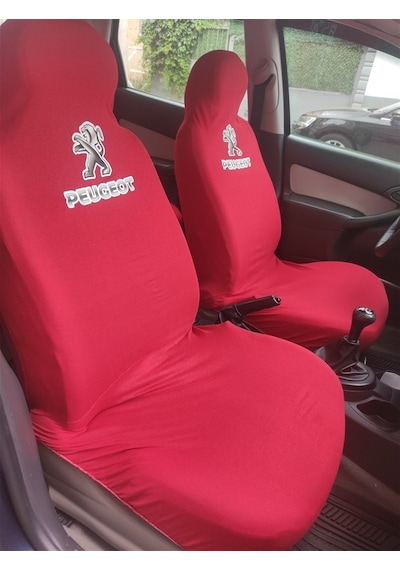 Peugeot Kırmızı Oto Atlet Servis Kılıfı 4 Parça Ser-0001