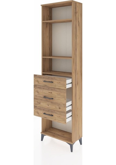 Arges Dolap 3 Raflı 3 Çekmeceli 60x30x221 Çam-çam Atlas Çam Arges Dolap 3 Raflı 3 Çekmeceli 60x30x221 Çam-çam Atlas Çam