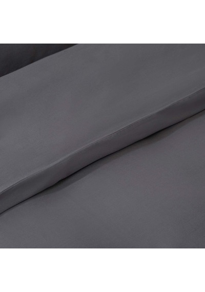 Alana %100 Pamuk King Size Nevresim Seti 230x220 Cm Koyu Gri