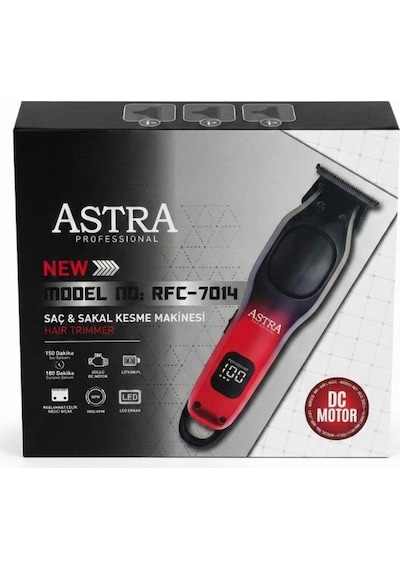 Astra Rfc-7014 Dc Motor 9000 Rpm Saç Sakal Sıfırlama T Başlık Tıraş Makinesi