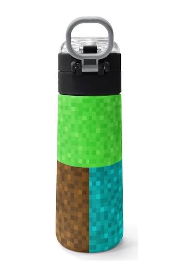 Coral High Kids High Craft Desenli Pipetli Ve Direkt İçim Çelik Termos 500 Ml 38116 Yeşil