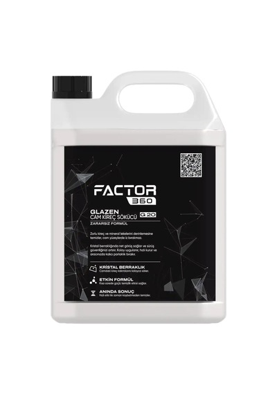 Factor360 Glazen Oto Cam Kireç Temizleyici 5l