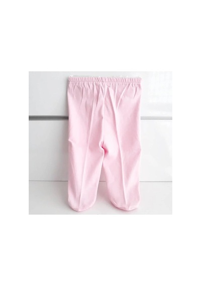 Bebegen Patikli Pembe Tek Alt Bebek Penye Pantolon Çok Renkli