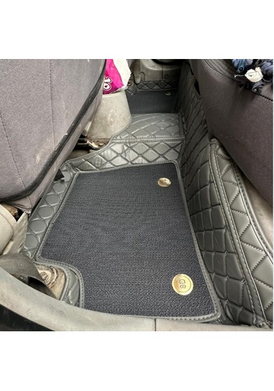 Hyundai Accent Admira 2006-2012 Arası Aracına Özel 8d Çift Katmanlı Havuzlu Paspas Takım Gri