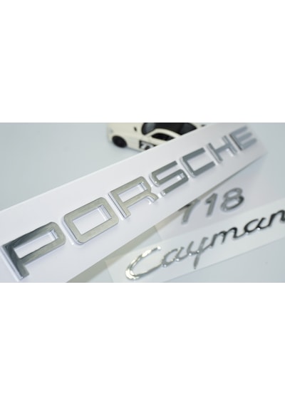Dk Tuning Porsche Cayman 718 Bagaj 3m 3d Abs Yazı Logo Amblem Set