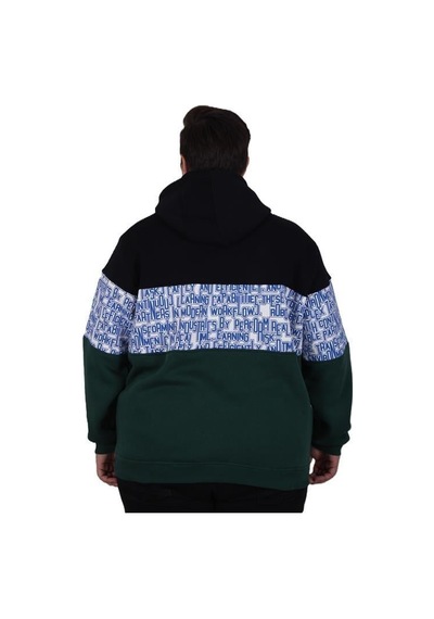 Starbattal Büyük Beden Kapüşonlu 3ip Sweat Transforming 25713 Lacıvert Lacivert