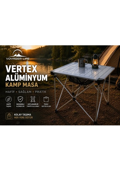 Apnea Voyager Life Vertex Aluminyum Kamp Masa Çok Renkli