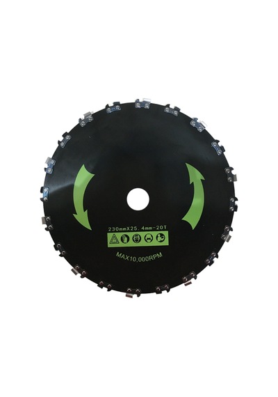 Greentech 230x25.4x1.6mm 20diş Daire Testere Motorlu Tırpan Zinci
