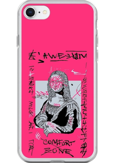 Apple Uyumlu iPhone 6s Şeffaf Kılıf Graffiti 1 Tasarımlı