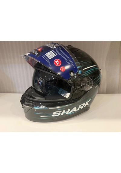 Kask Shark Skwal İ3 Lıght-blur Siyah/mavi/yeşil Siyah Mavi Yeşil