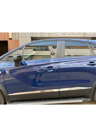 Opel Crossland Yan Kapı Çıtası 4 Parça Paslanmaz Çelik