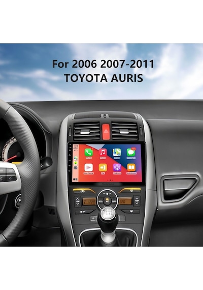 Toyota Aurıs 2006-2011 Uyumlu Multimedya Navigasyon Usb Kamera Carplayer 4 Ram