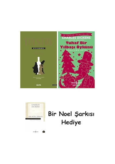 Tolstoy Bütün Eserleri 11 Ciltli + Tuhaf Bir Yılbaşı Öyküsü + Bir Noel Şarkısı