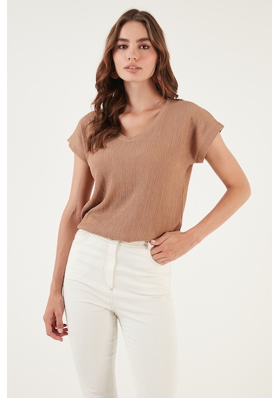 Lela Bayan Bluz 5865039 Camel CAMEL