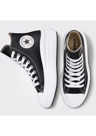 Converse Chuck Taylor All Star Move Platform Leather Spor Ayakkabı Siyah