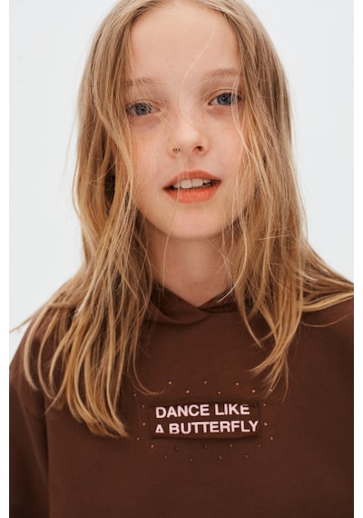 Xo Kids Kız Çocuk Sweatşirt 8-14 Yaş 39321 Kahverengi