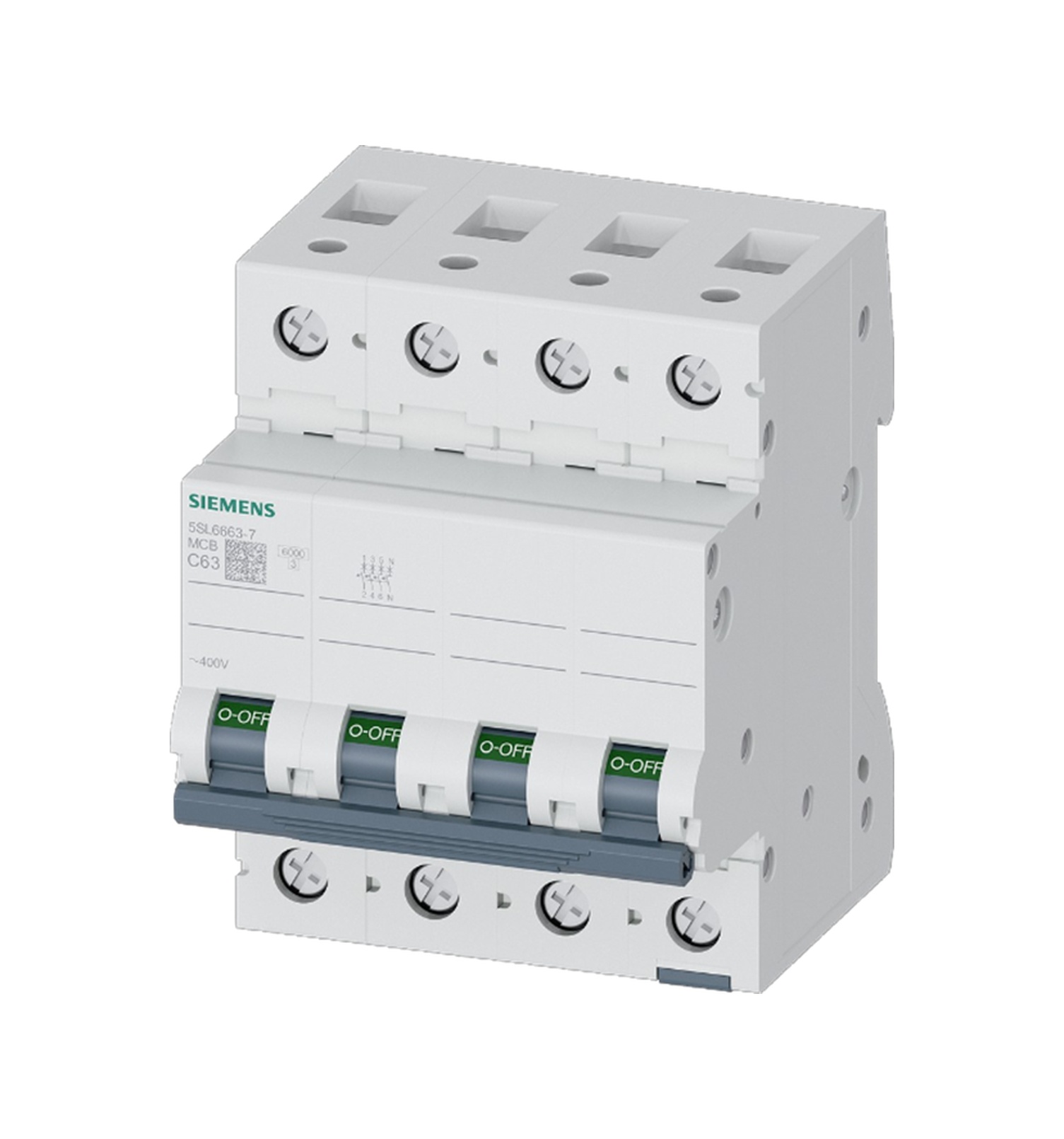 Siemens 5sl6663-7 - 63a 3+n 6ka C Tipi Otomatik Sigorta