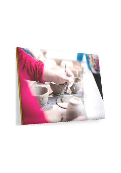 Cakasepetim Toprak Fincan Ve Tabak Yapımı Ahşap Mdf Tablo