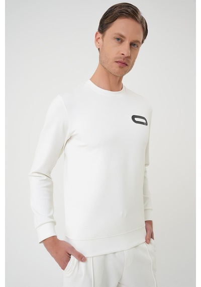 Efor Ts 888 Slim Fit Ekru Spor T-shirt Ekru