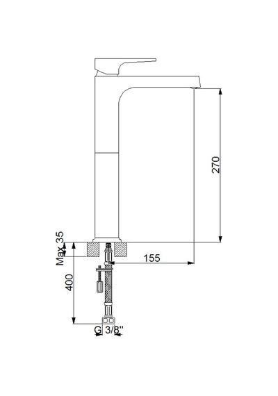 Newarc Aqua Çanak Tipi Lavabo Bataryası 941001