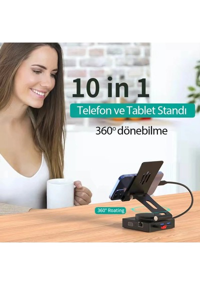 Ilkeshop Newface Dönüştürücü 10in1 Hub 116 - Gri