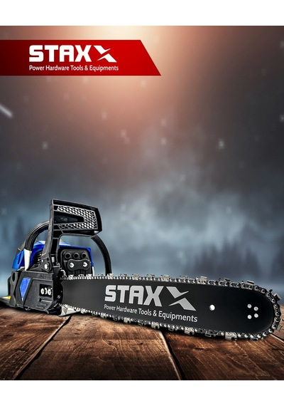 Staxx Power Turbo520 Benzinli Ağaç Kesme Motorlu Testere 52cc