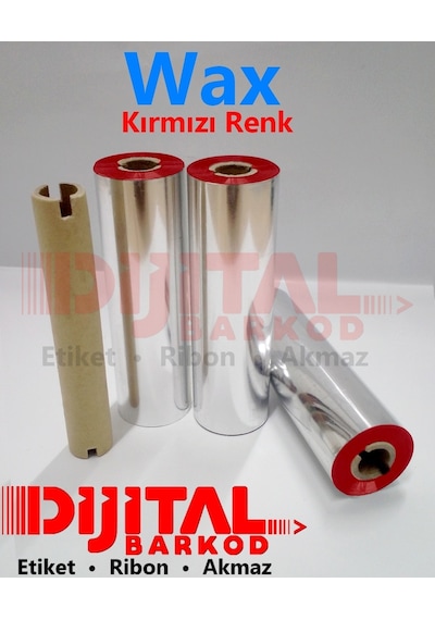 Renkli Ribon (Kırmızı) Wax 110X74 Mt Wax Çiçekçi Ribonu / 1 Rulo