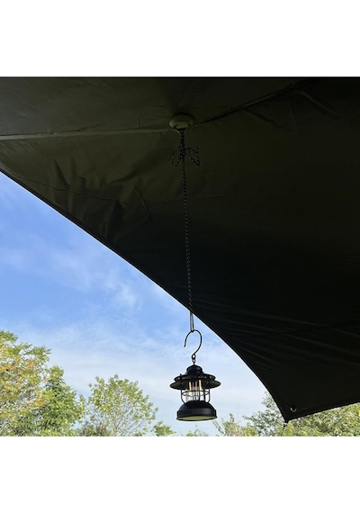 Mıknatıslı Kamp Askı Aparatı Outdoor Dayanaklı Ekipman Tutucu Pratik Kamp Aksesuarı 3'lü Siyah