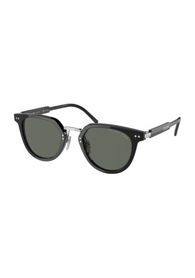 Prada Pr17y1ab-03r49 Unisex Güneş Gözlüğü Siyah Kemik Çerçeveli Polarize Lens Uv400 Siyah