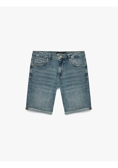 Koton Pamuklu Normal Bel Cepli Slim Fit Jean Şort İndigo Stone 6sam40038nd İndigo - Taş Rengi Koton Pamuklu Normal Bel Cepli Slim Fit Jean Şort İndigo Stone 6sam40038nd İndigo - Taş Rengi