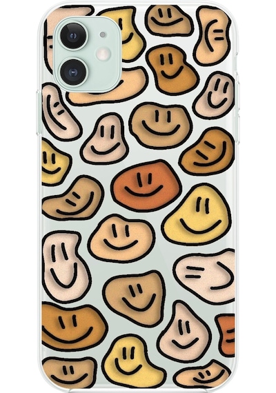 Apple Uyumlu iPhone 11 Şeffaf Kılıf Şeffaf Wallpaper 8 Tasarımlı