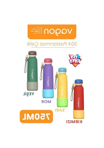 750 Ml Pipetli Paslanmaz Çelik Termos, Sızdırmaz Tasarım Açık Beyaz