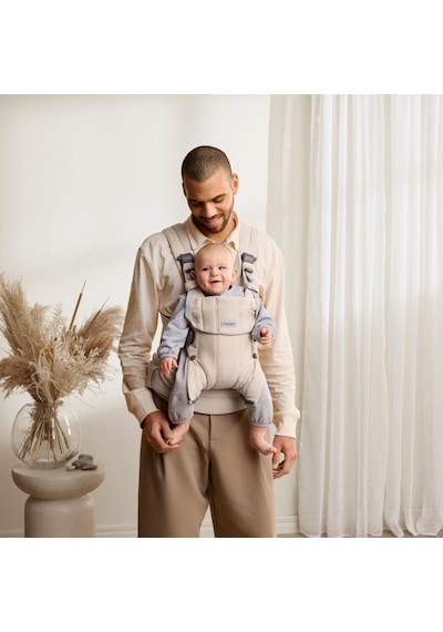 BabyBjörn 2’li Set Bliss Ana Kucağı & Kanguru Harmony Woven Melange Light Beige