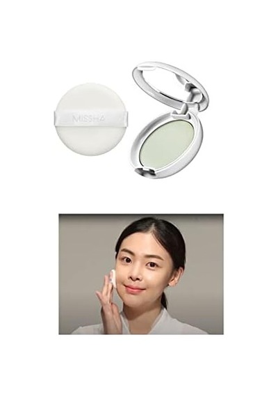 Kızarıklık Karşıtı Ultra Hafif Sıkıştırılmış Pudra 8g Airy Pot Pressed Powder Mint 0