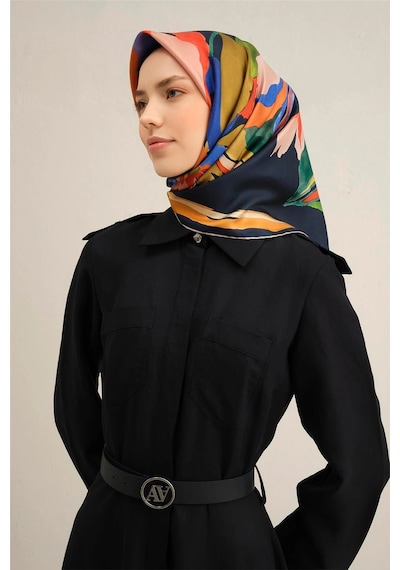 Armine Dj Saf İpek Eşarp 9340d02 Twill İpek -55 Lavivert