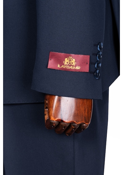 İlayda Emir Luxury, İtalyan Kesim, Slim Fit, Blazer, Erkek Takım Lacivert