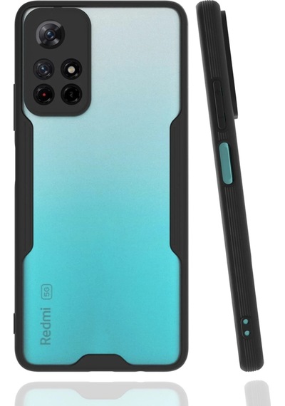 Muratech Newface Xiaomi Redmi Note 11t Kılıf Platin Silikon - Siyah