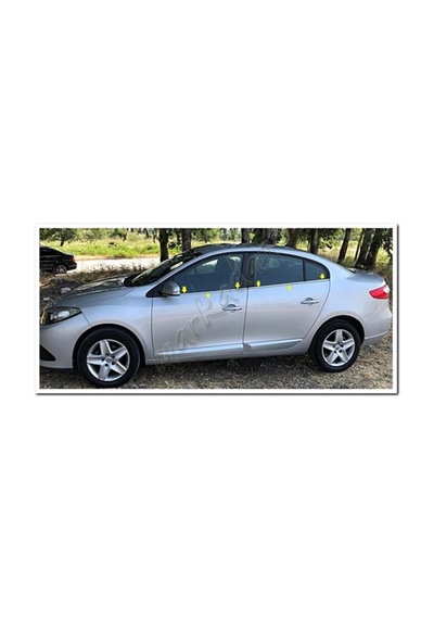 Db Chrome Renault Fluence Cam Çıtası Nikelajı 2010-2016 4 Parça P