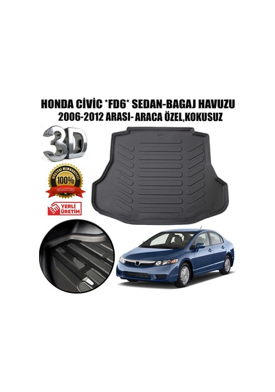 Honda Civic Fd6 Bagaj Havuzu Sedan 2006-2012 Arası