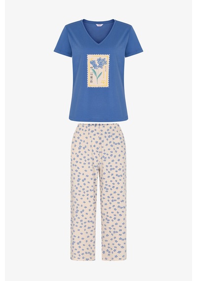 Penti Flower Time Kapri Pijama Takımı Çok Renkli